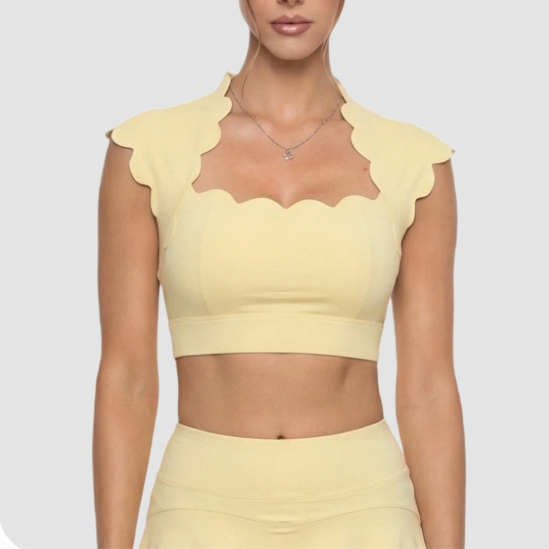 Sports Bra Racerback - Женский спортивный топ-бра Pad Wavy для