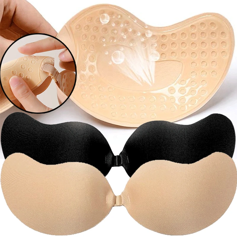 Plunge Bra Push Up - Многоразовые самоклеящиеся накладки на соски (размеры