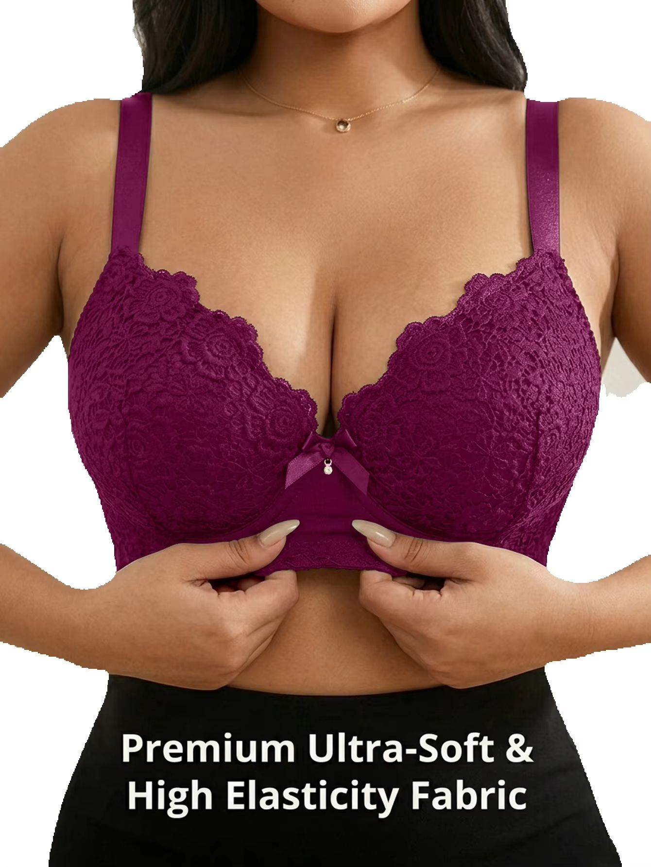 Женский бюстгальтер больших ра – обзор и цена Plunge Bra Push Up