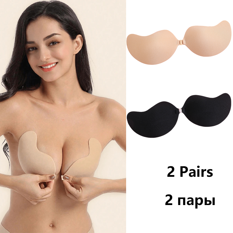 Невидимый самоклеящийся бюстга – обзор и цена Plunge Bra Push Up